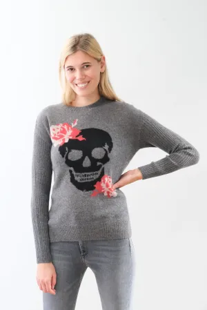 360 Rosye skull knit in grey