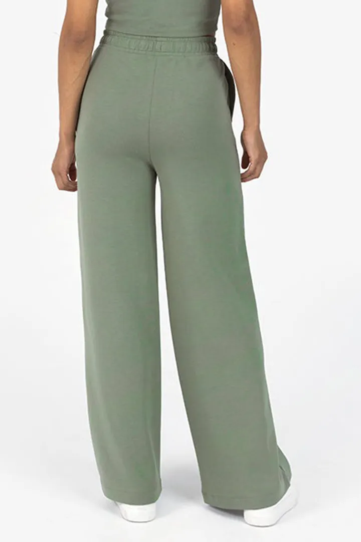 ALL AROUND LOUNGEWIDE LEG TROUSER - KHAKI