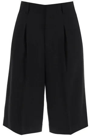 AMI ALEXANDRE MATIUSSI gabardine bermuda shorts