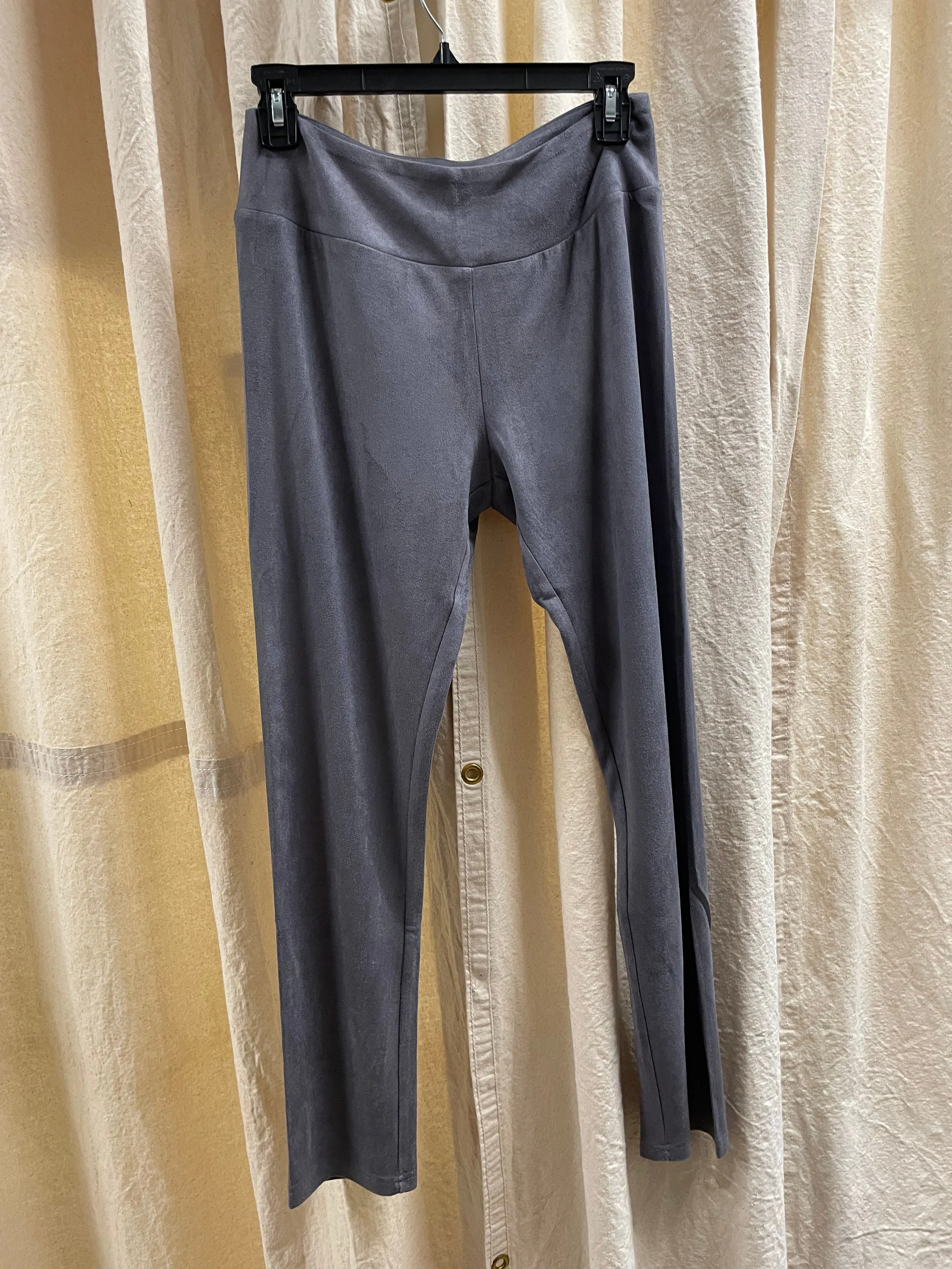 Annelise Stretch Suede Pants in Charcoal by Joh