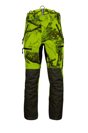 AT4060 - Breatheflex Pro Realtree Chainsaw Trousers Design A/Class 1 - Lime