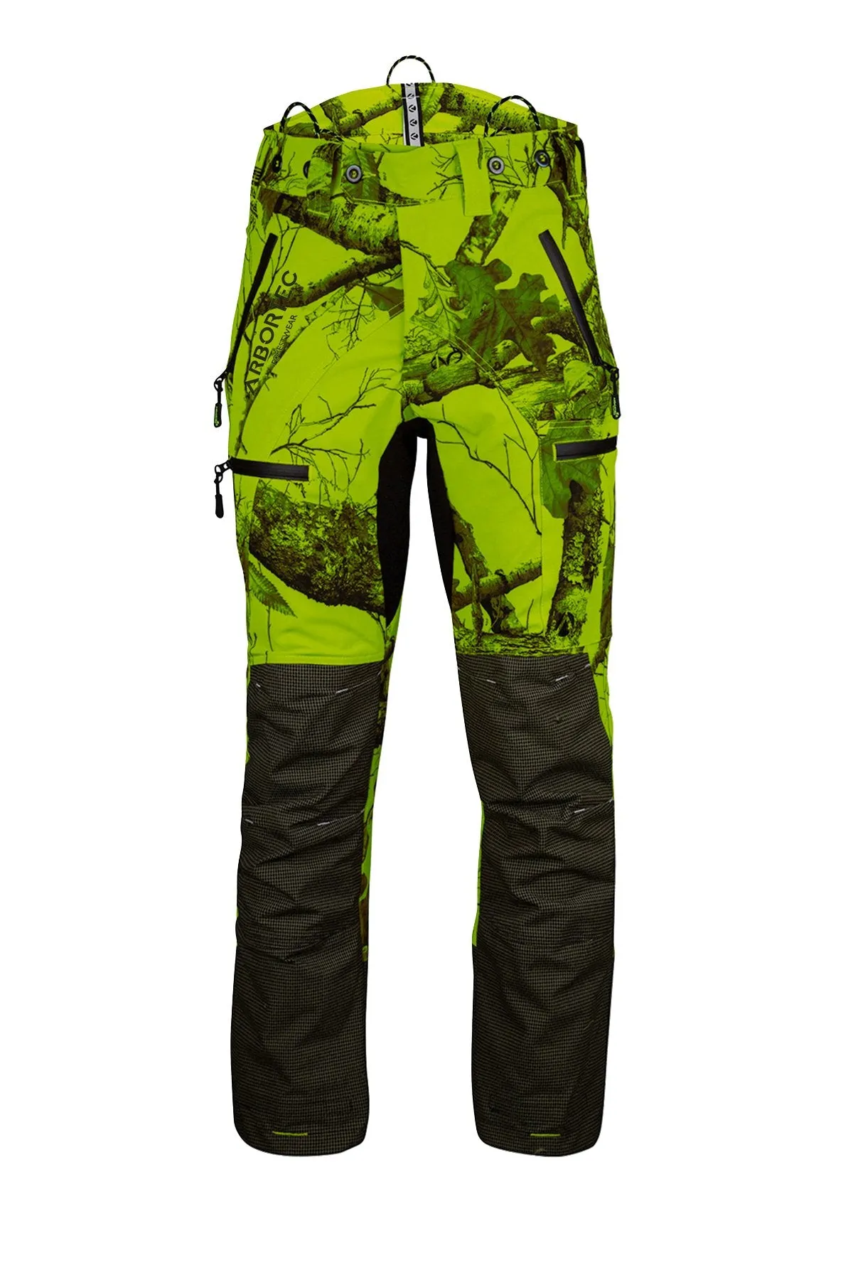 AT4060 UL - Breatheflex Pro Realtree Chainsaw Trousers Design A/Class 1 - Lime