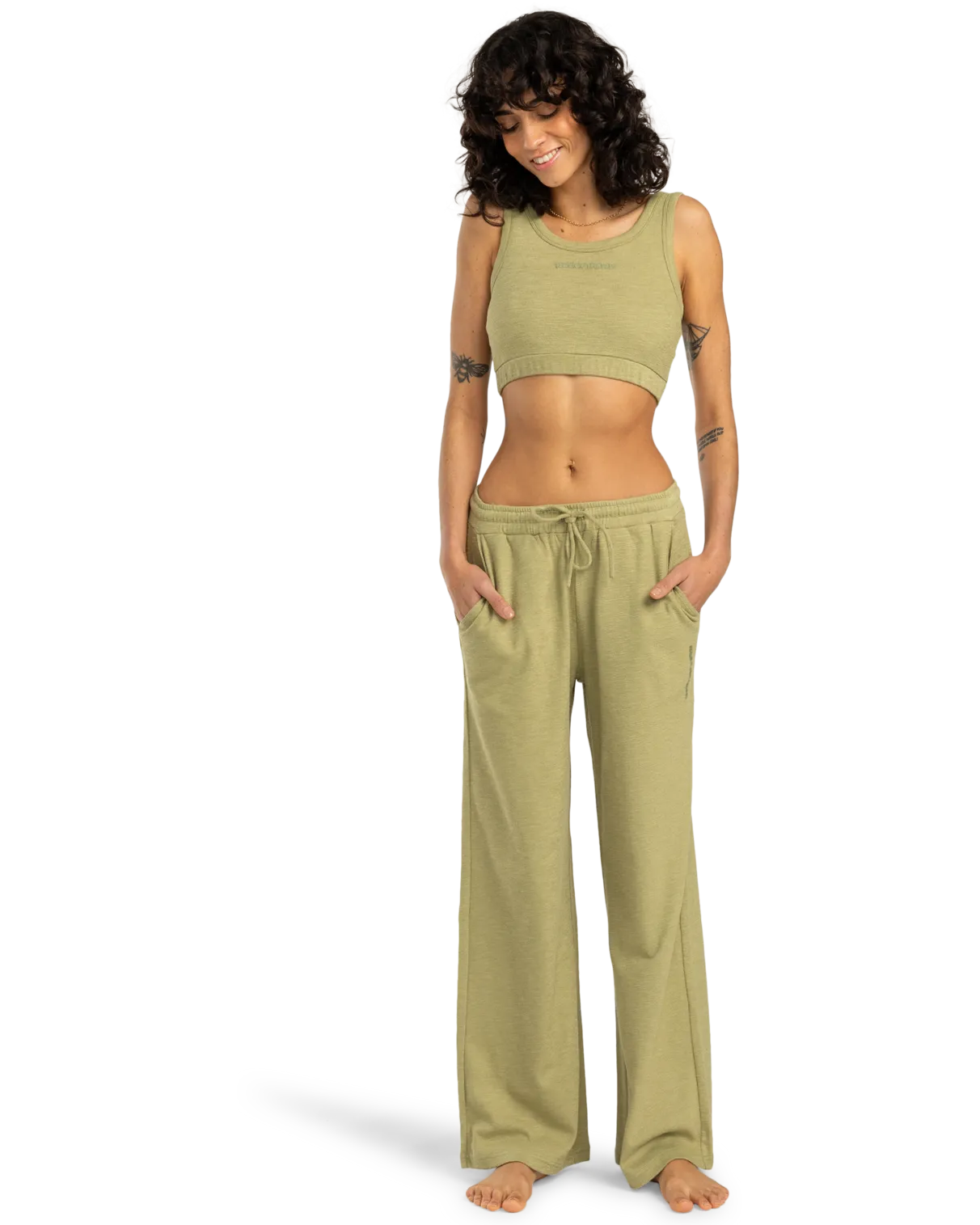 Beach Walk Trousers in Avocado