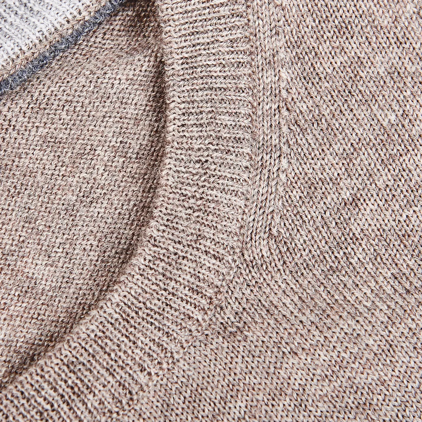 Beige Extra Fine Merino Crew Neck