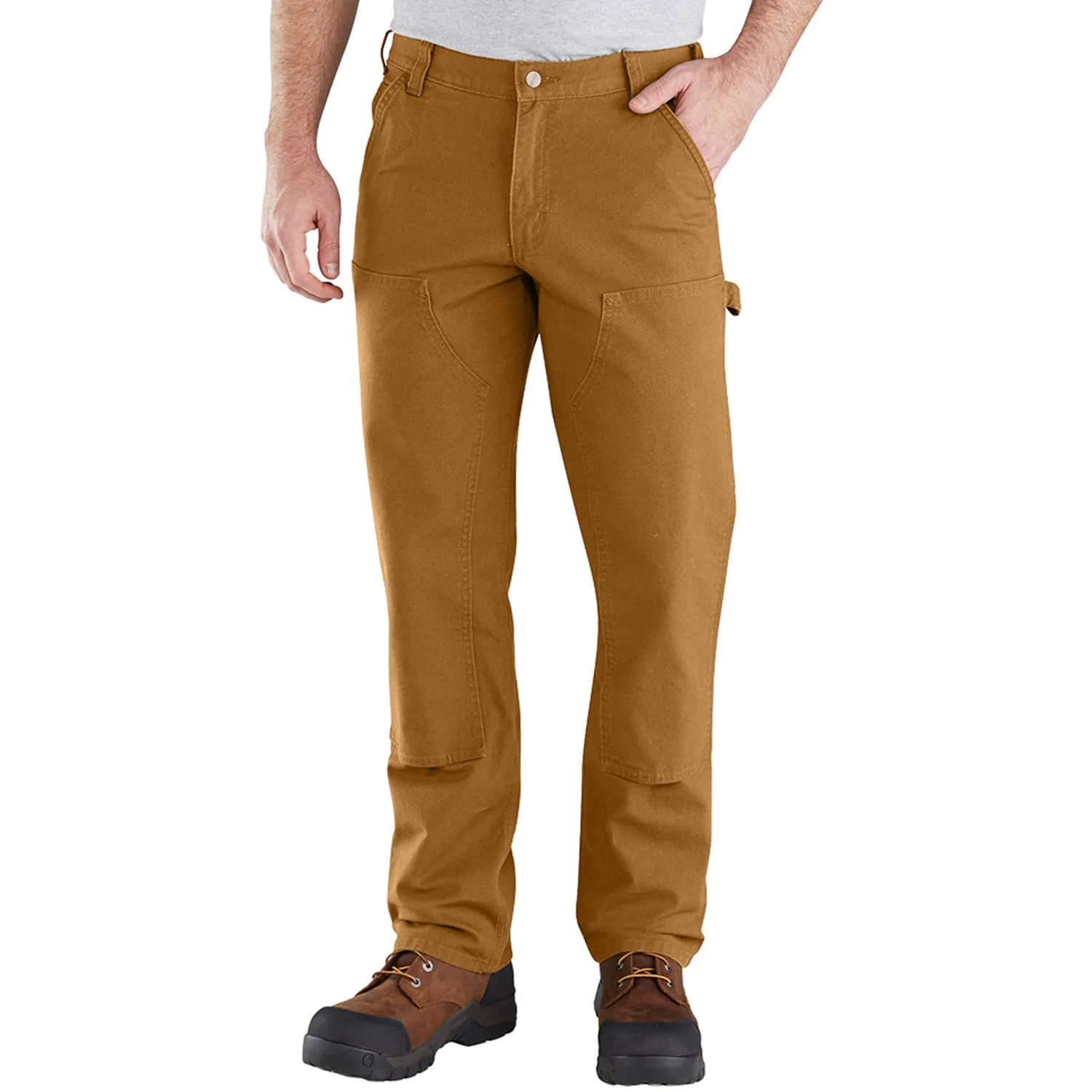 Carhartt Men's Rugged Flex® Relaxed Fit Double-Front Duck Pant_Carhartt Brown