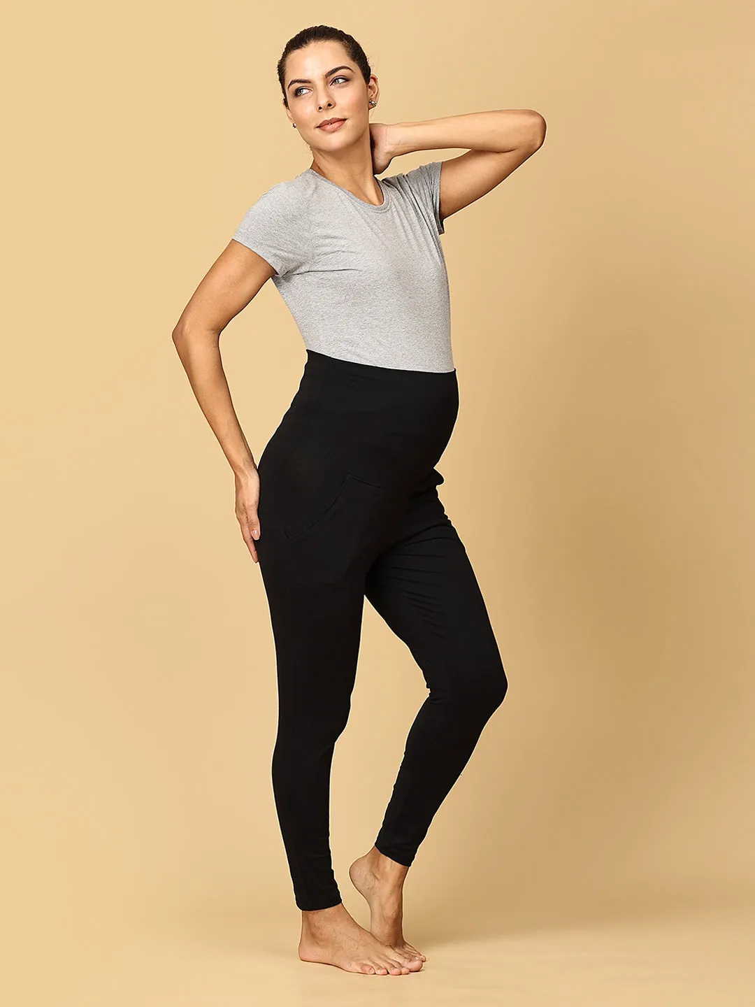 Comfy Maternity Leggings Combo of 2