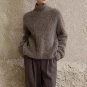 Cozy Chic Mohair Turtleneck Sweater