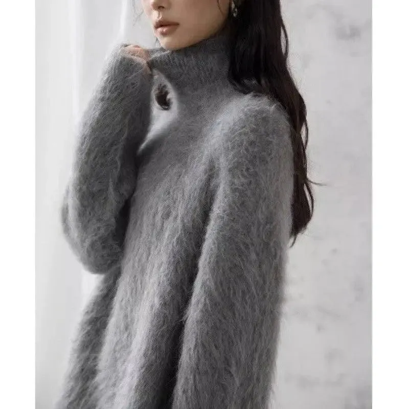 Cozy Chic Mohair Turtleneck Sweater