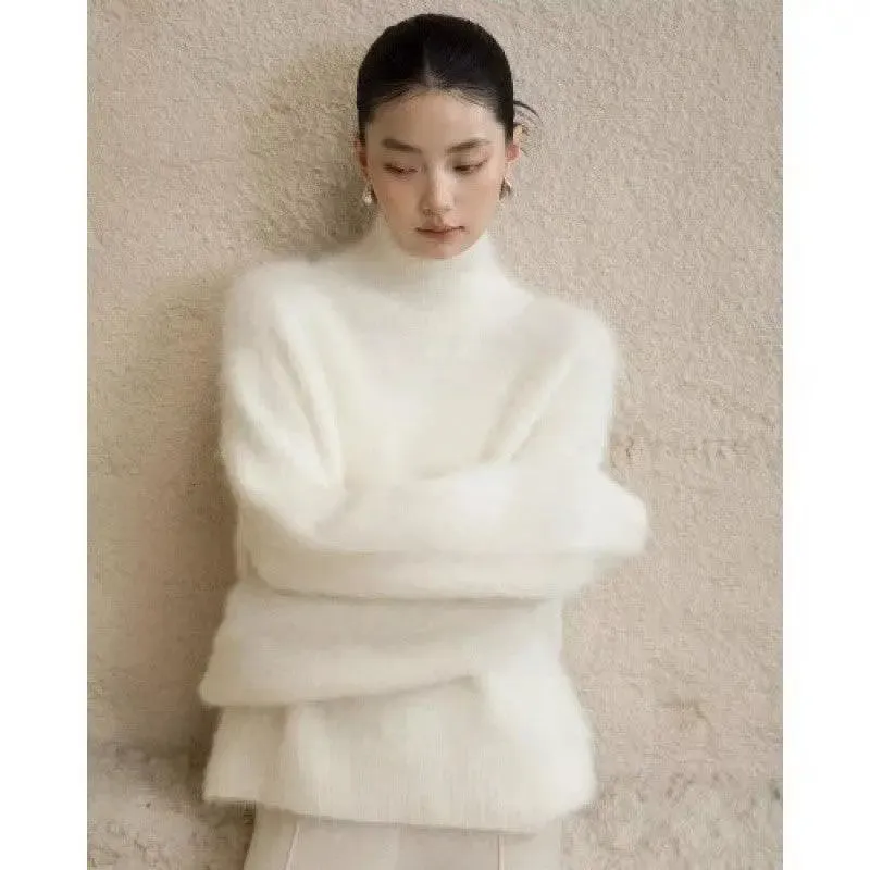 Cozy Chic Mohair Turtleneck Sweater