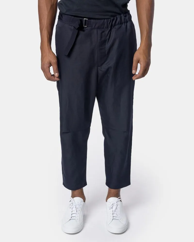 Cropped Troop Pant in Navy