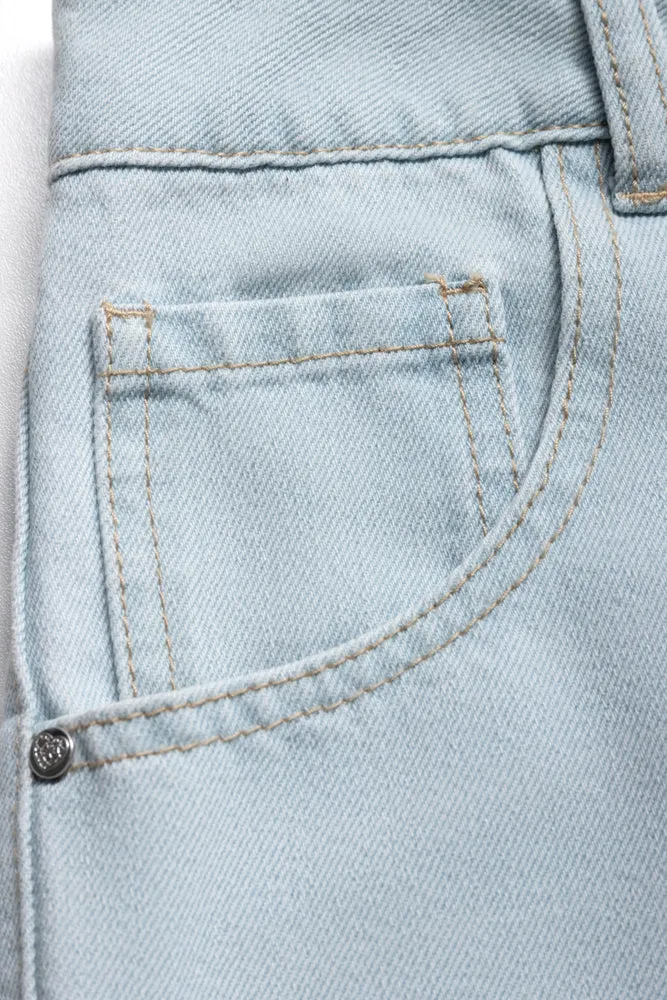 Denim Shorts Light Blue