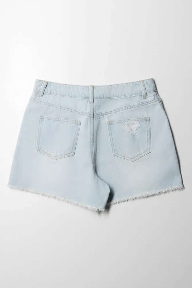 Denim Shorts Light Blue