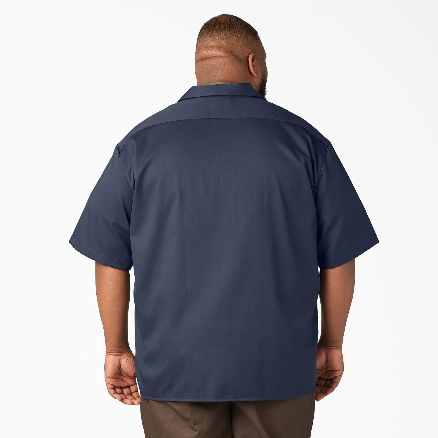 Dickies Men's Short Sleeve Work Shirt_Navy