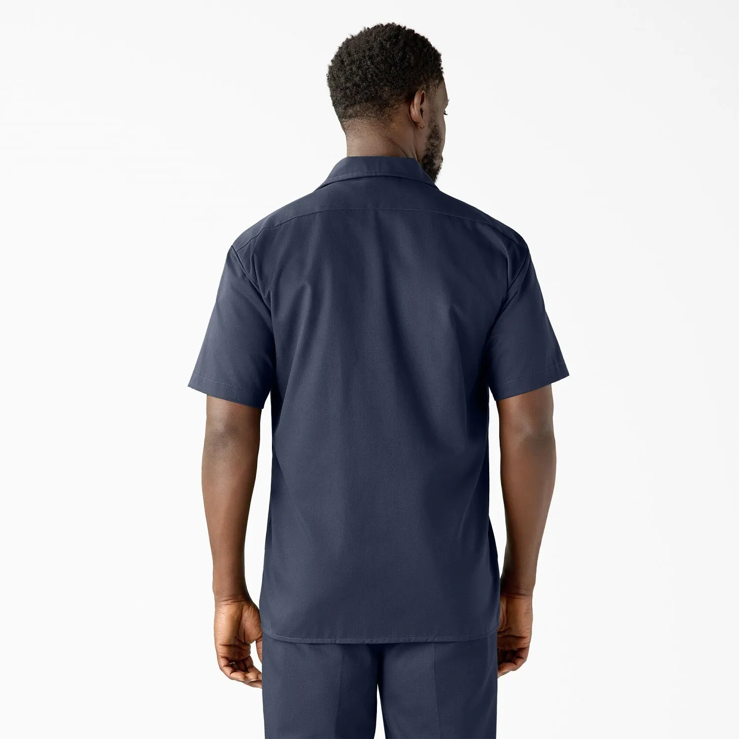 Dickies Men's Short Sleeve Work Shirt_Navy