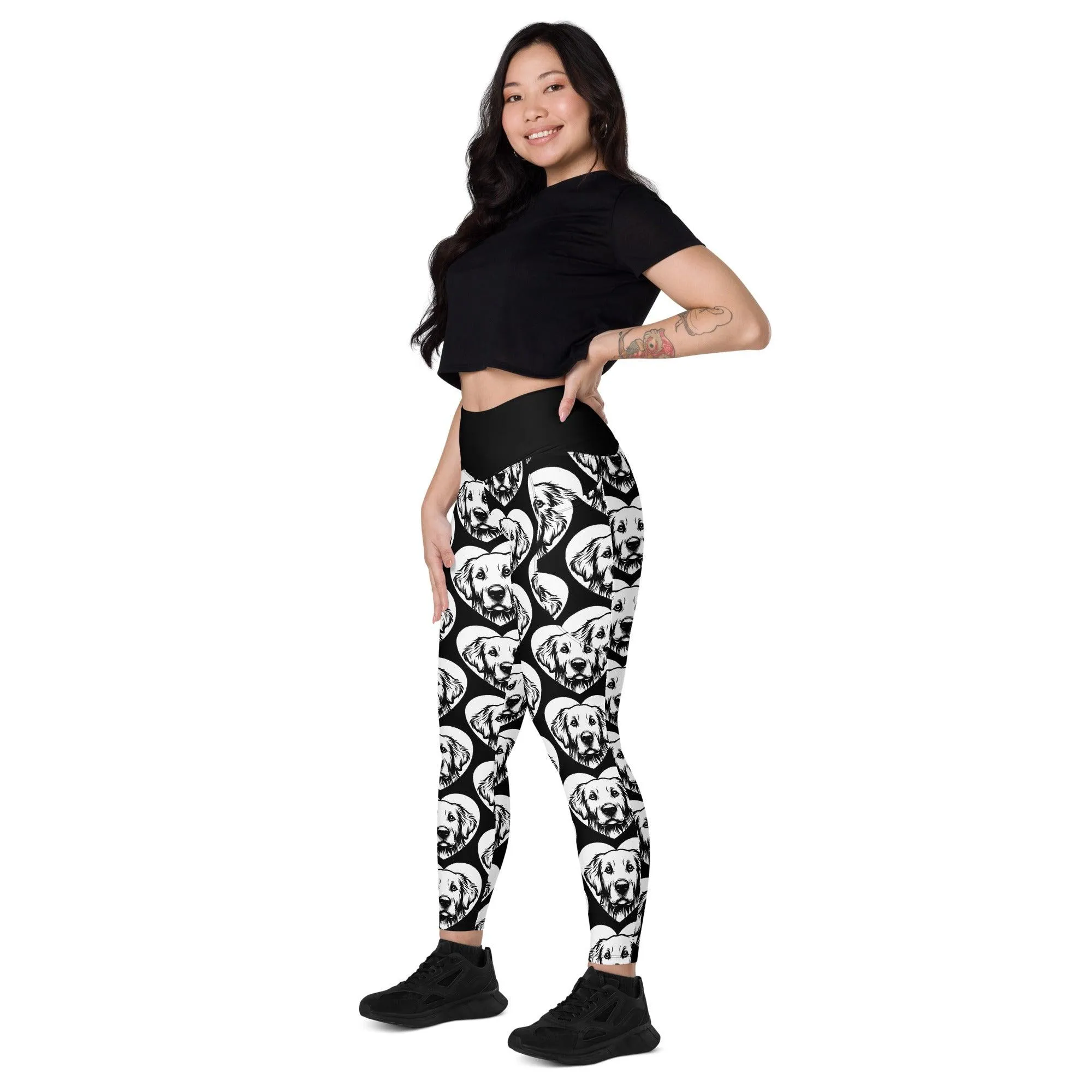 DOG BREED LEGGINGS with pockets - GOLDEN RETRIEVER - HERTTAHOUND