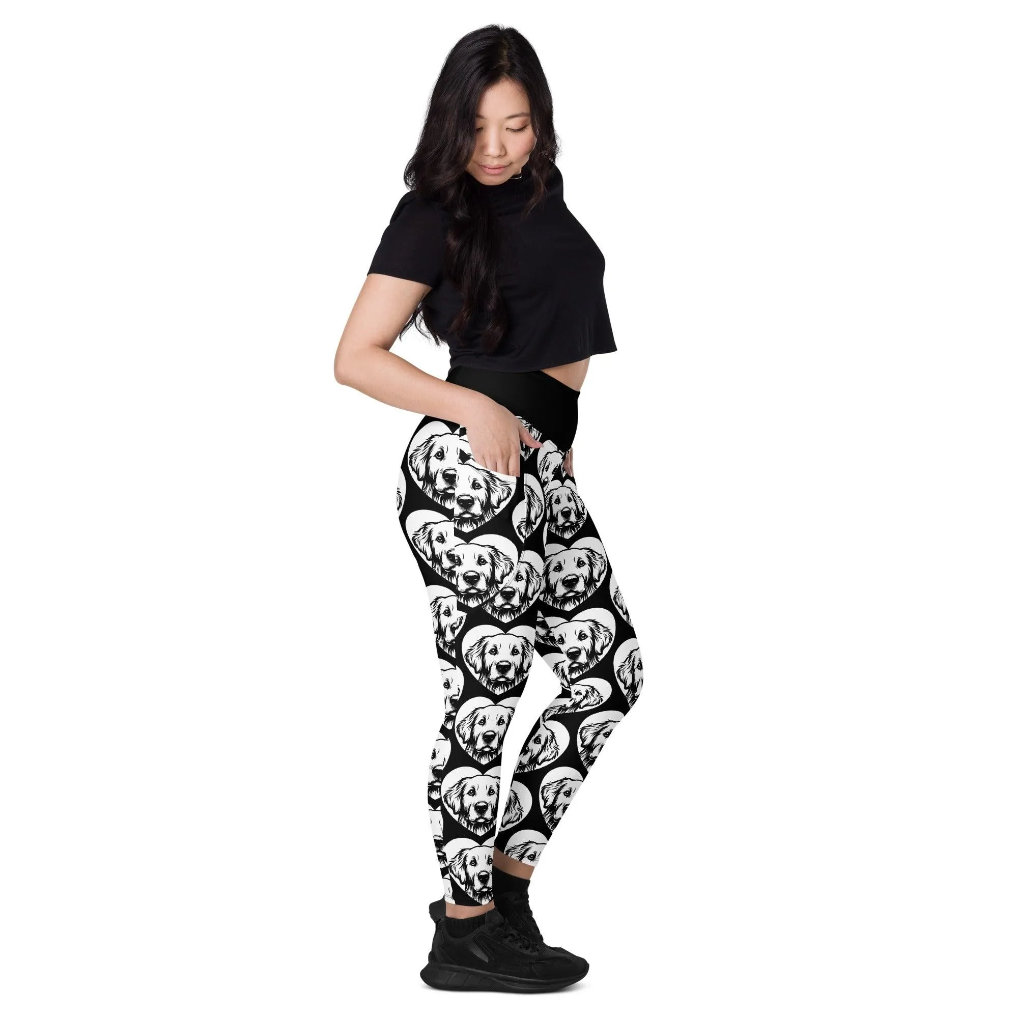 DOG BREED LEGGINGS with pockets - GOLDEN RETRIEVER - HERTTAHOUND