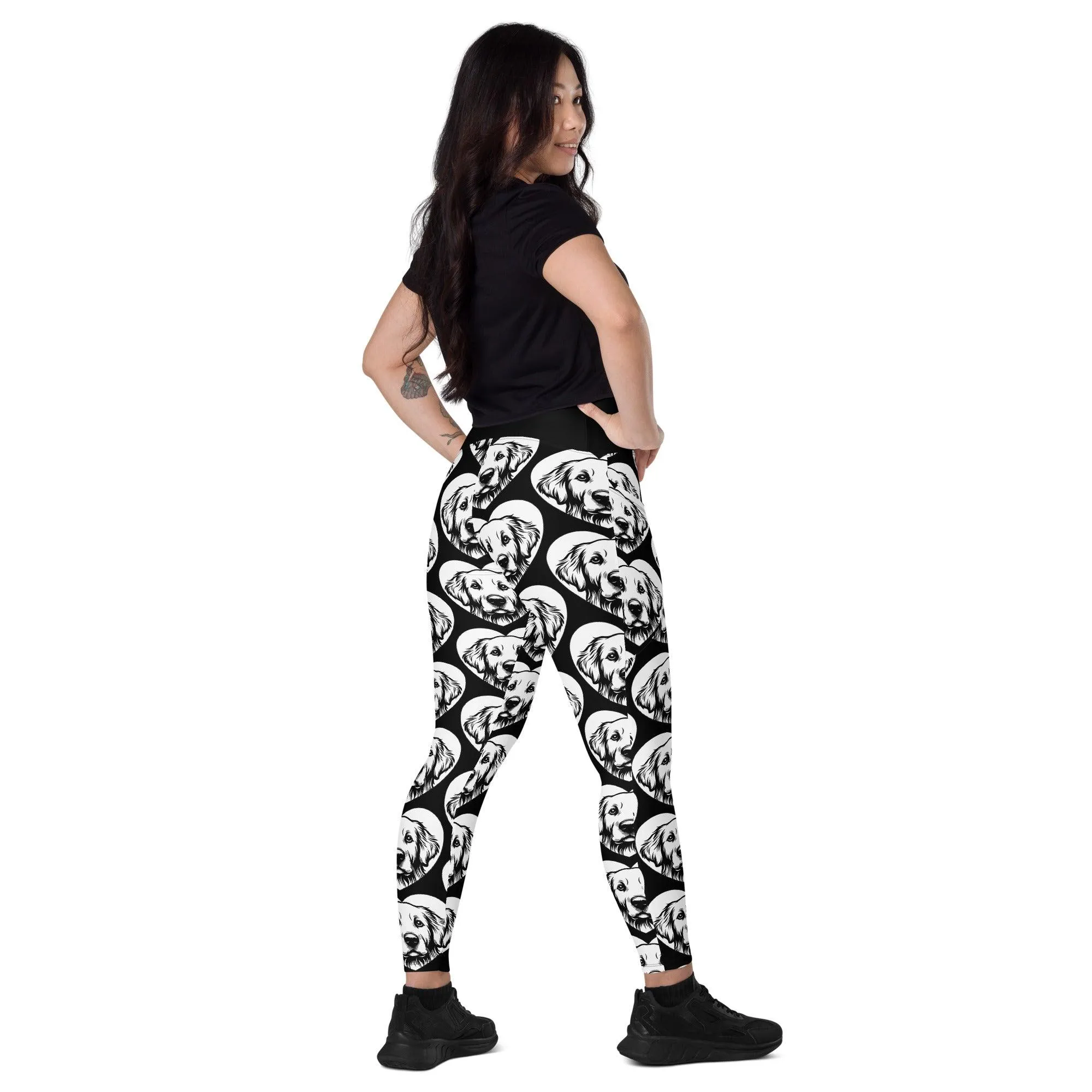 DOG BREED LEGGINGS with pockets - GOLDEN RETRIEVER - HERTTAHOUND