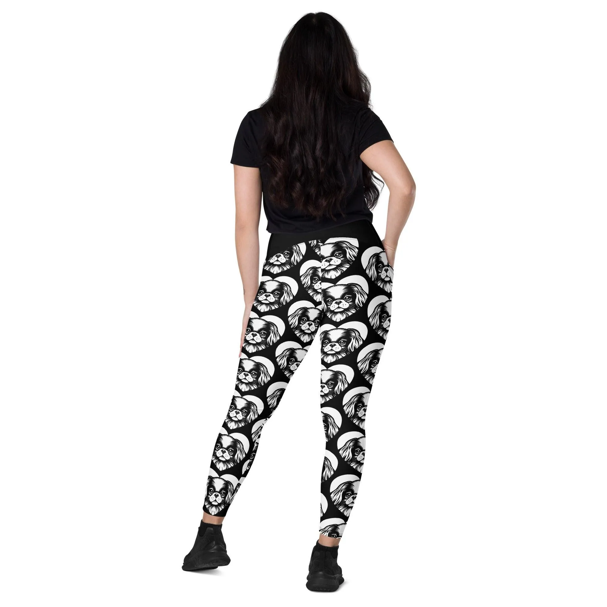 DOG BREED LEGGINGS with pockets - JAPANESE CHIN - HERTTAHOUND