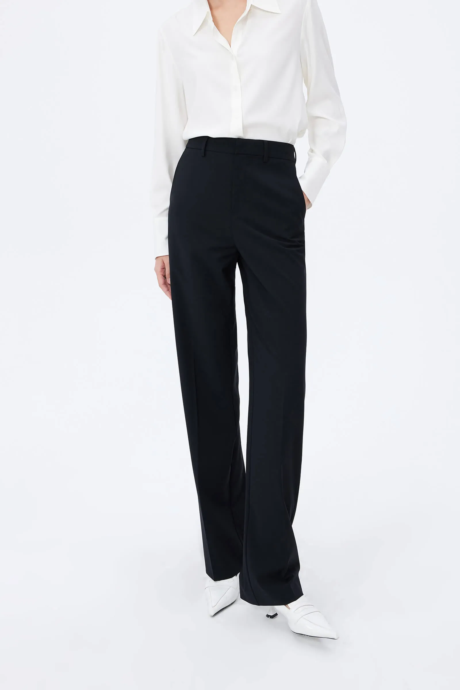 Draped Suit Pants