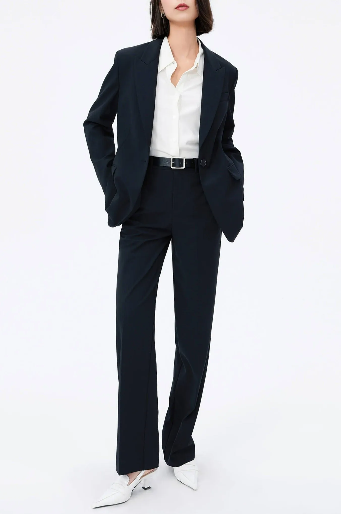 Draped Suit Pants