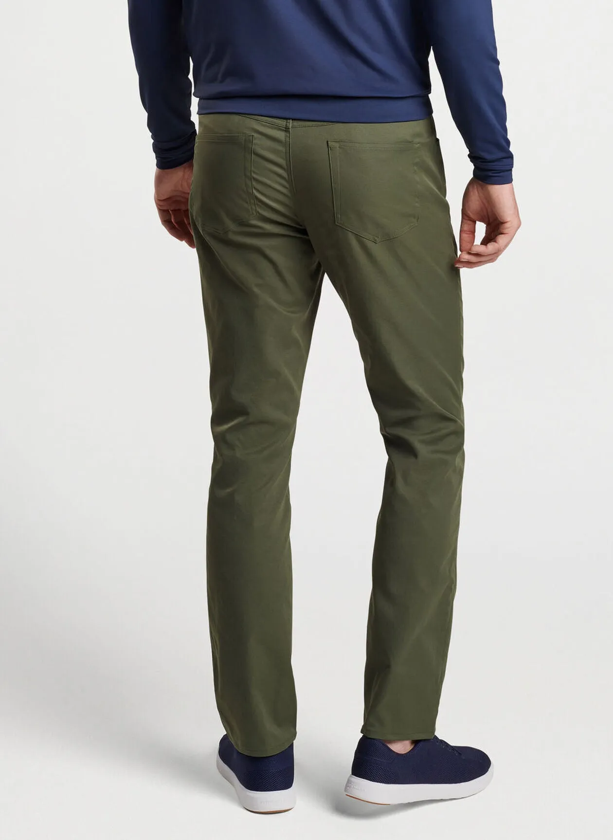 eb66 Performance Five-Pocket Pant in Olive Branch by Peter Millar