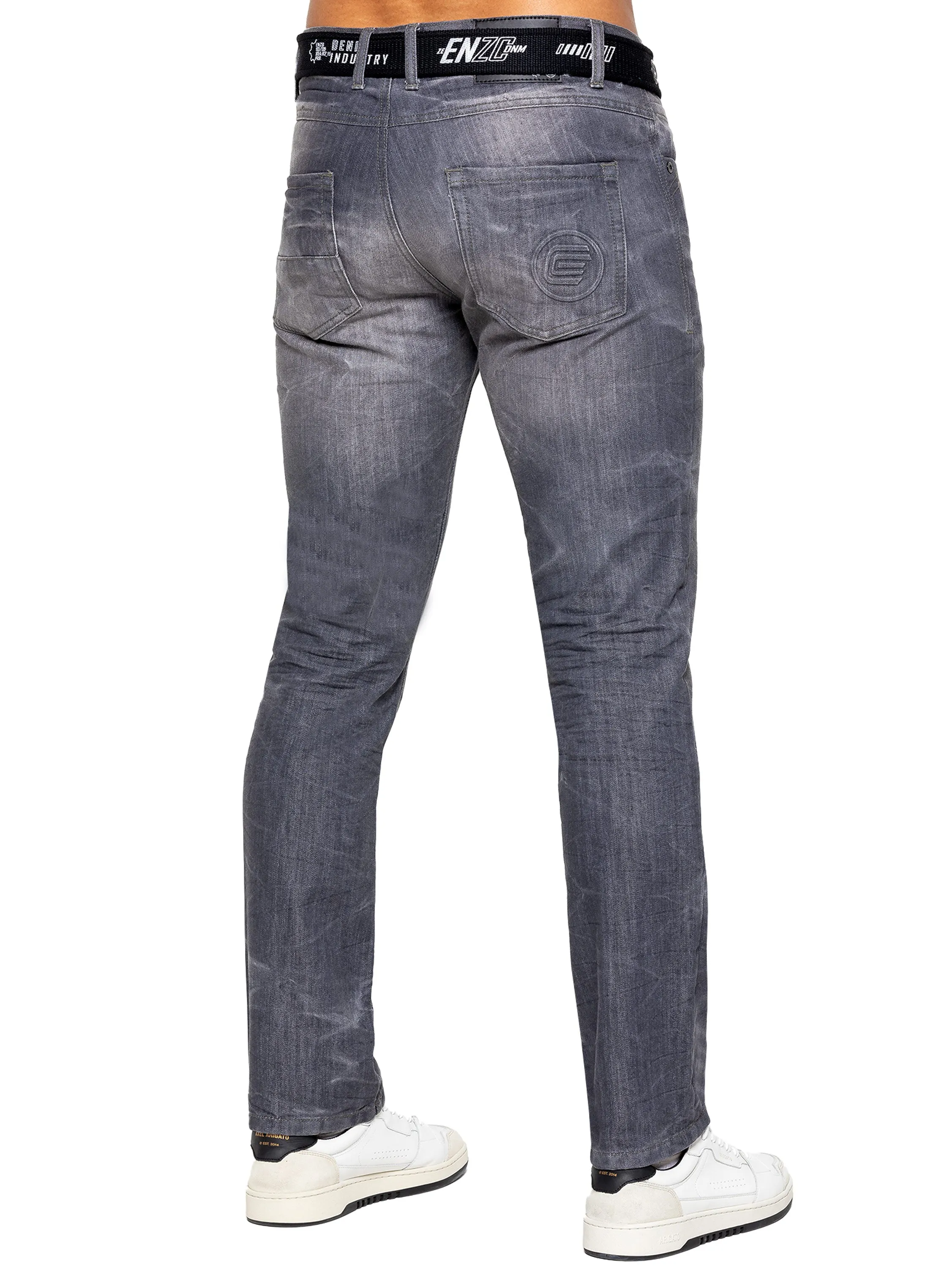 Enzo | Mens Denim Straight Fit Jeans