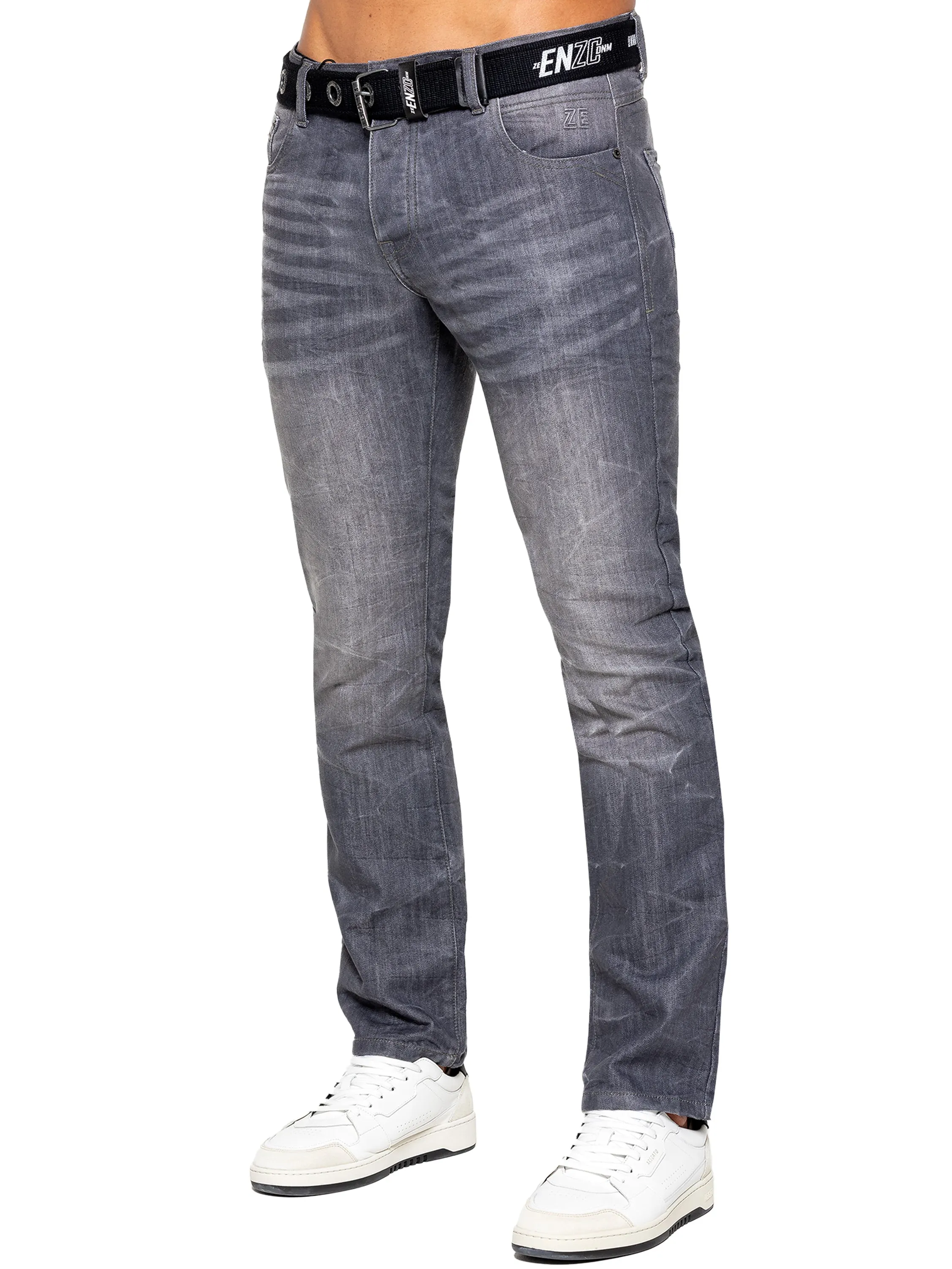 Enzo | Mens Denim Straight Fit Jeans