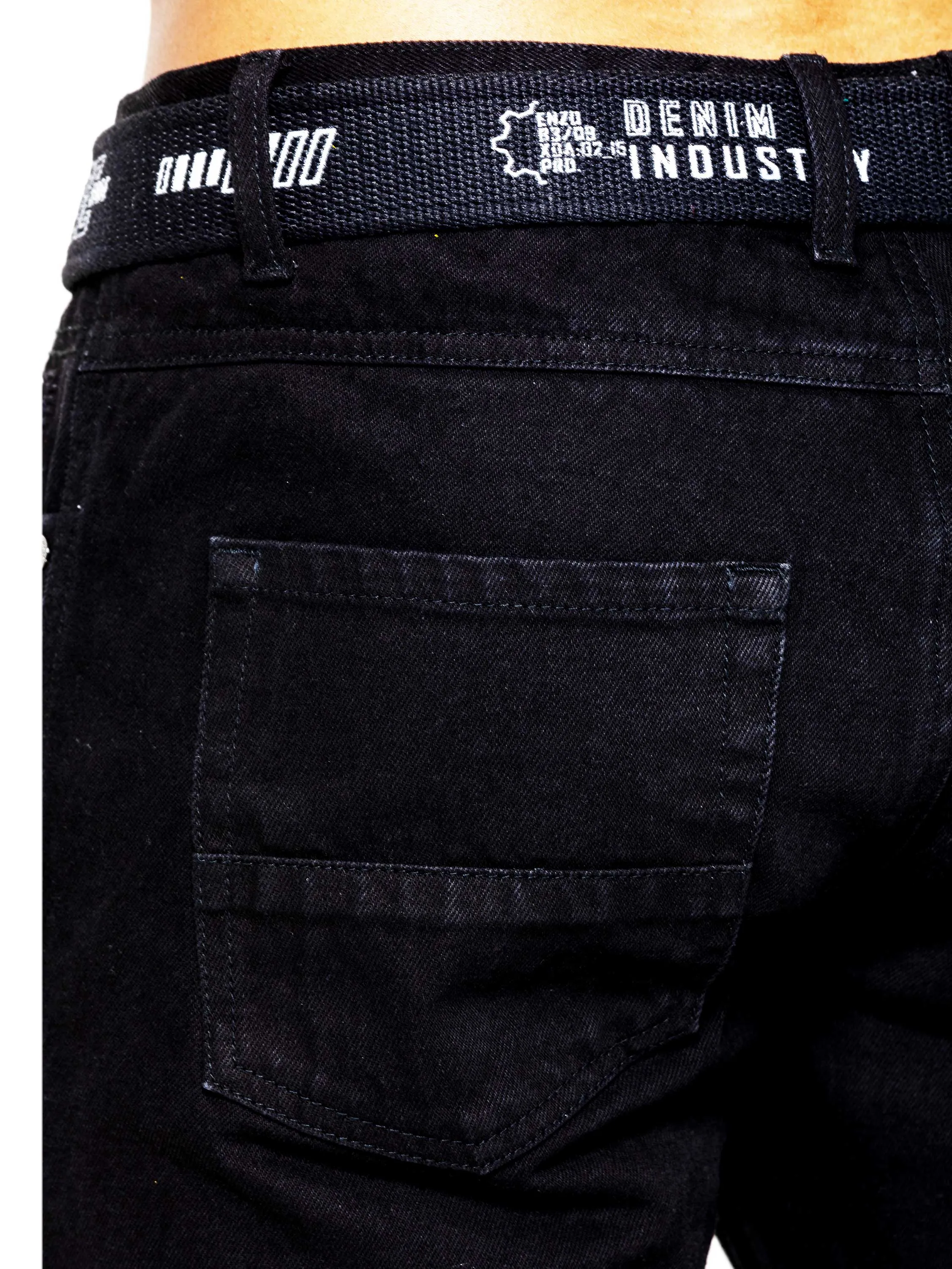 Enzo | Mens Denim Straight Fit Jeans