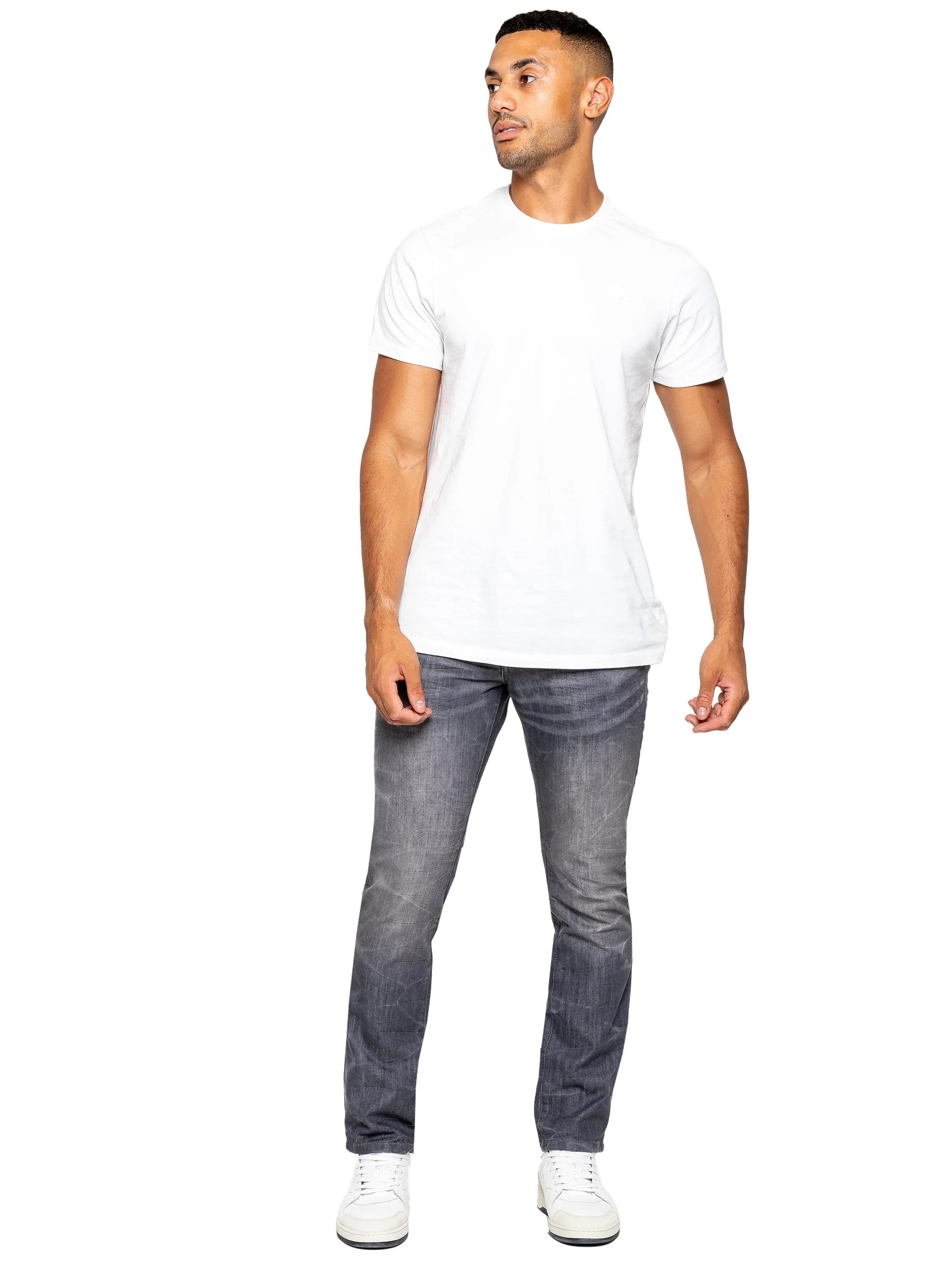 Enzo | Mens Denim Straight Fit Jeans