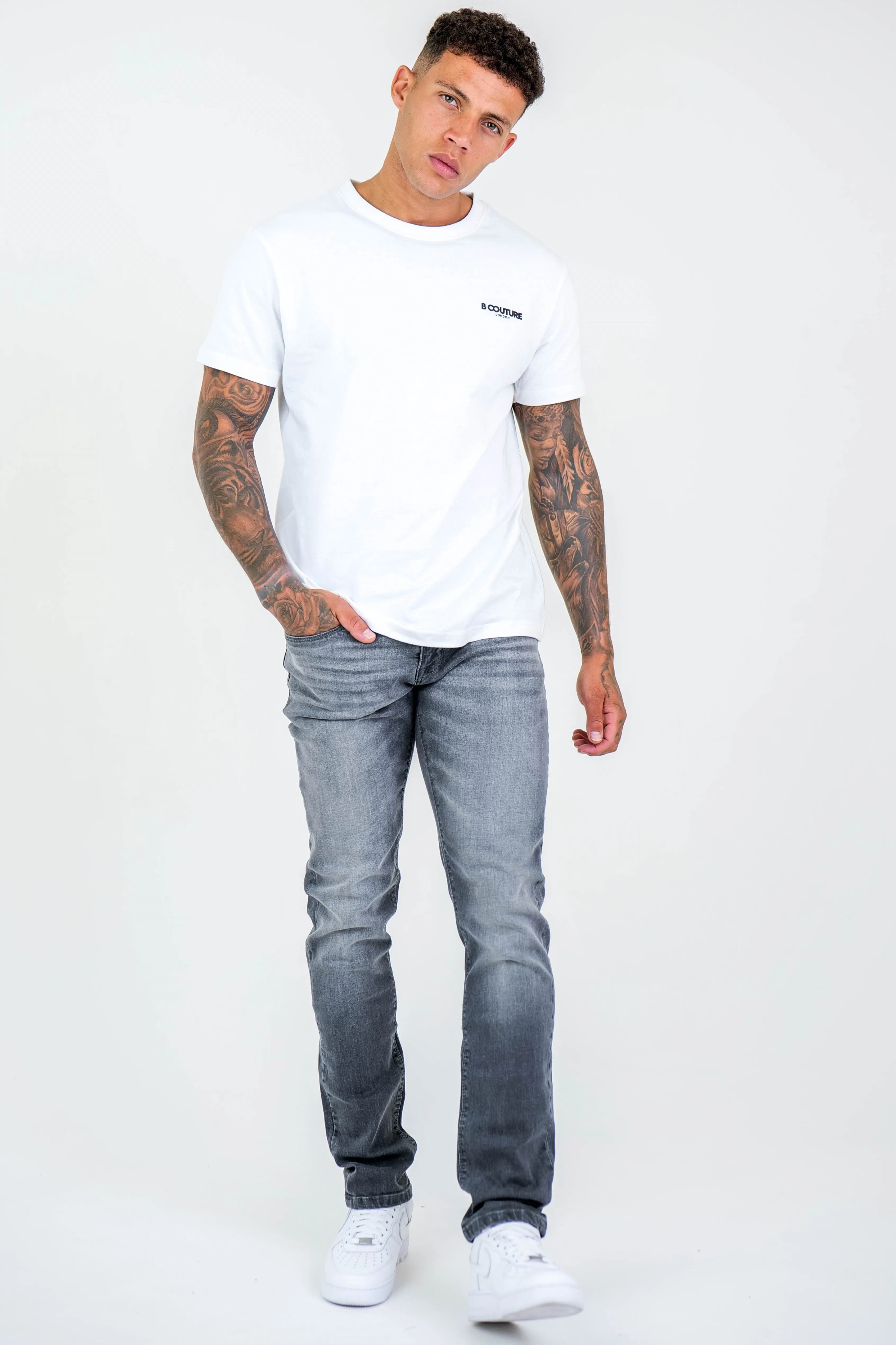 Farnfield Tapered Jeans - Grey