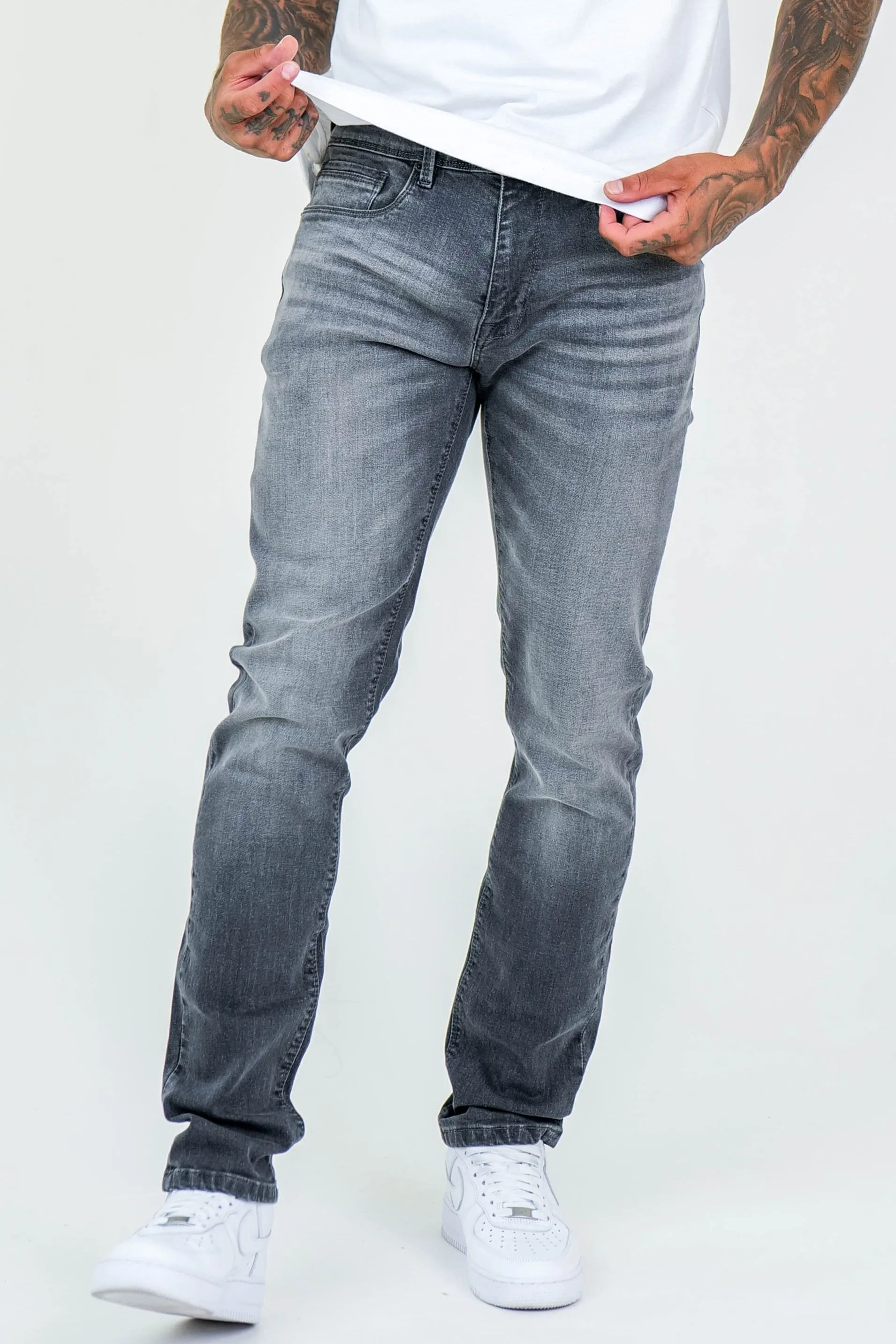 Farnfield Tapered Jeans - Grey