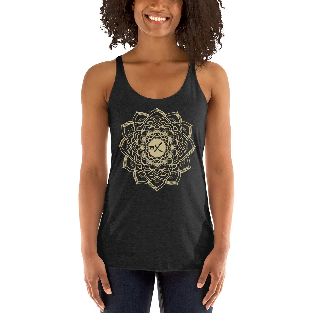 Gold Mandala Racerback Tank