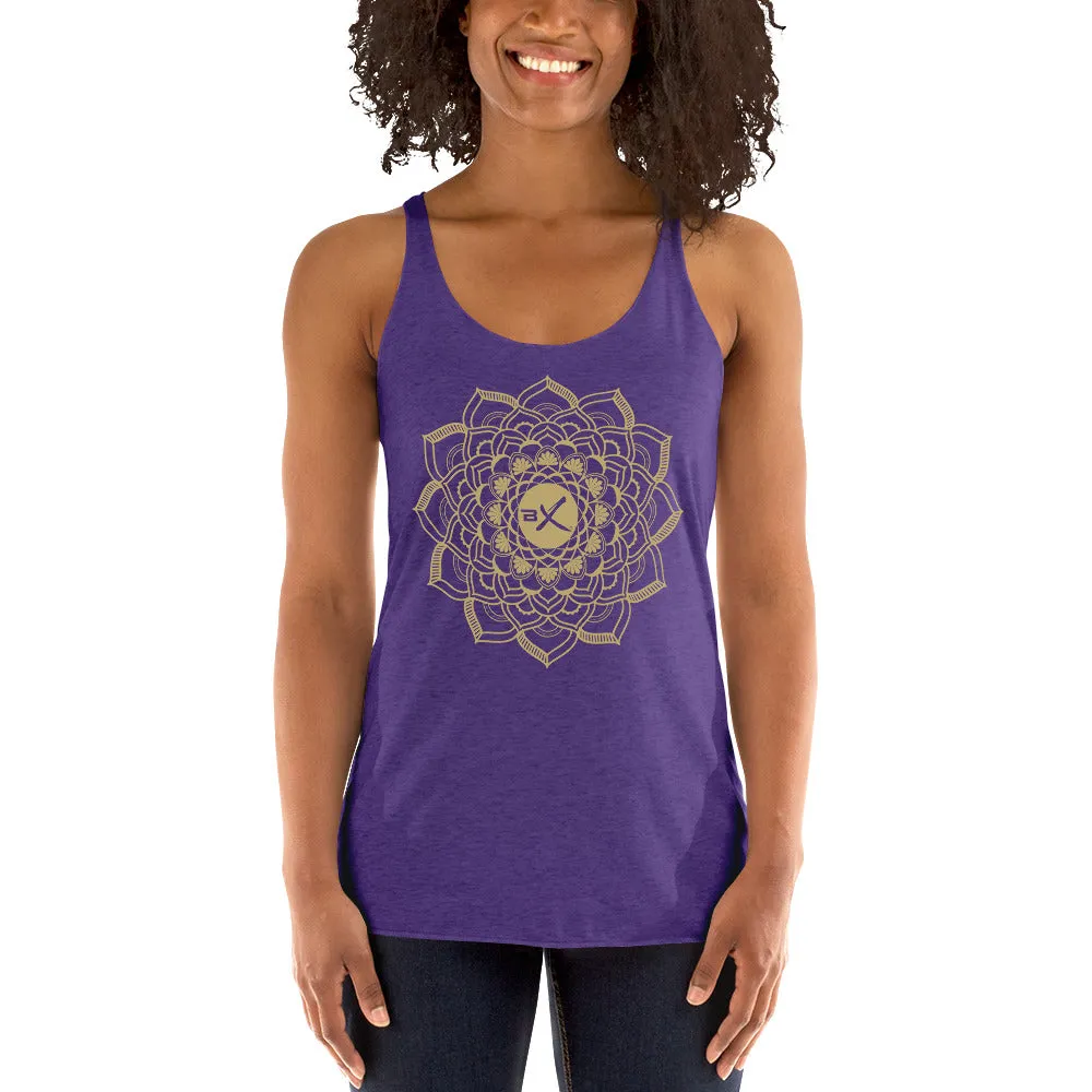 Gold Mandala Racerback Tank