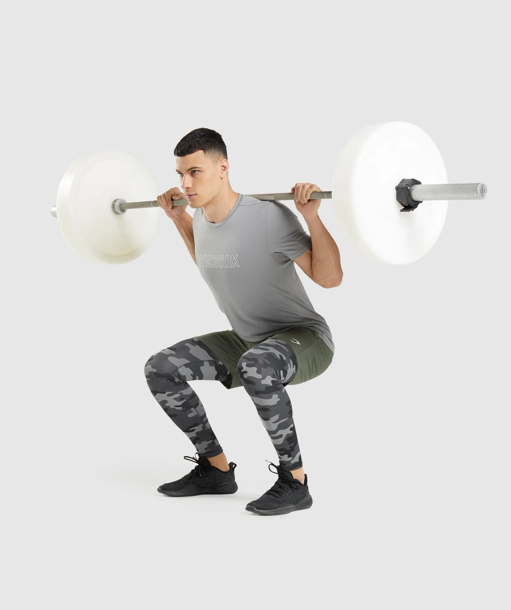 Gymshark Element Baselayer Leggings - Grey Print