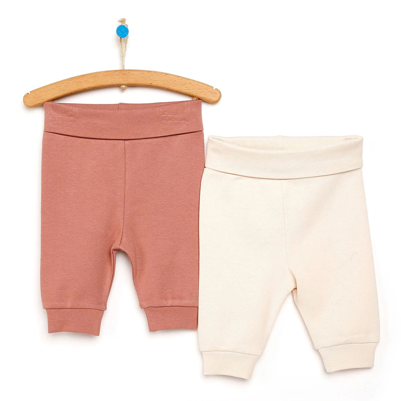 HelloBaby Newborn Relaxed Fit High Fold - Light Rose