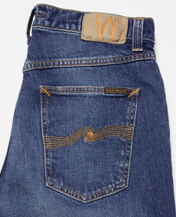 ID25057-Nudie Solid Ollie Wild Blue Jean