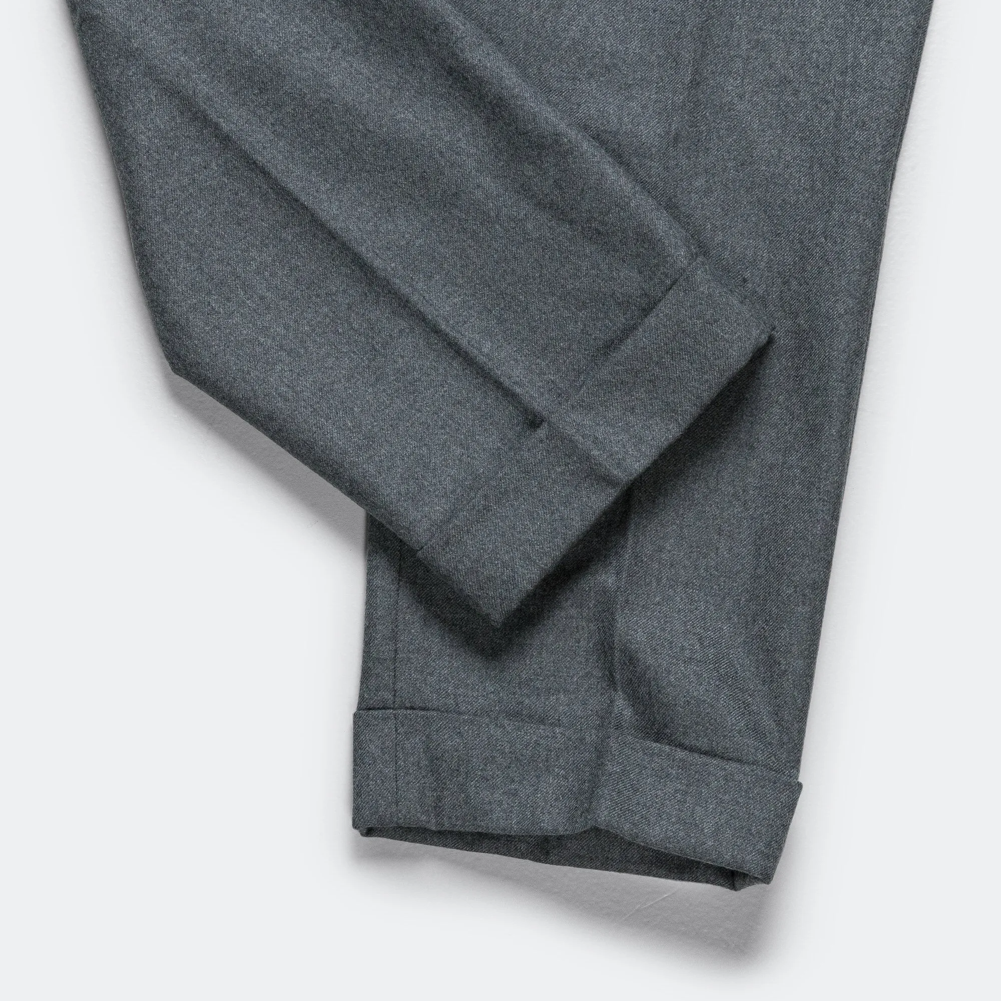 IVY Trousers Ankle-Cut Flannel - Grey