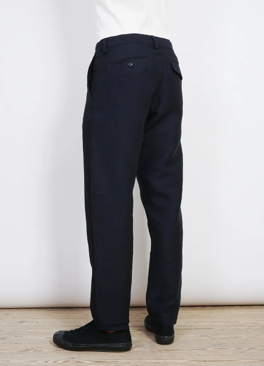 KEN | Wide Cut Trousers| 3-Tone Blue