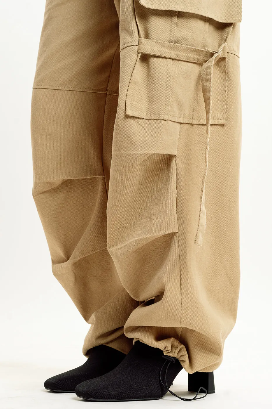 Khaki Street Style Cargo Pant