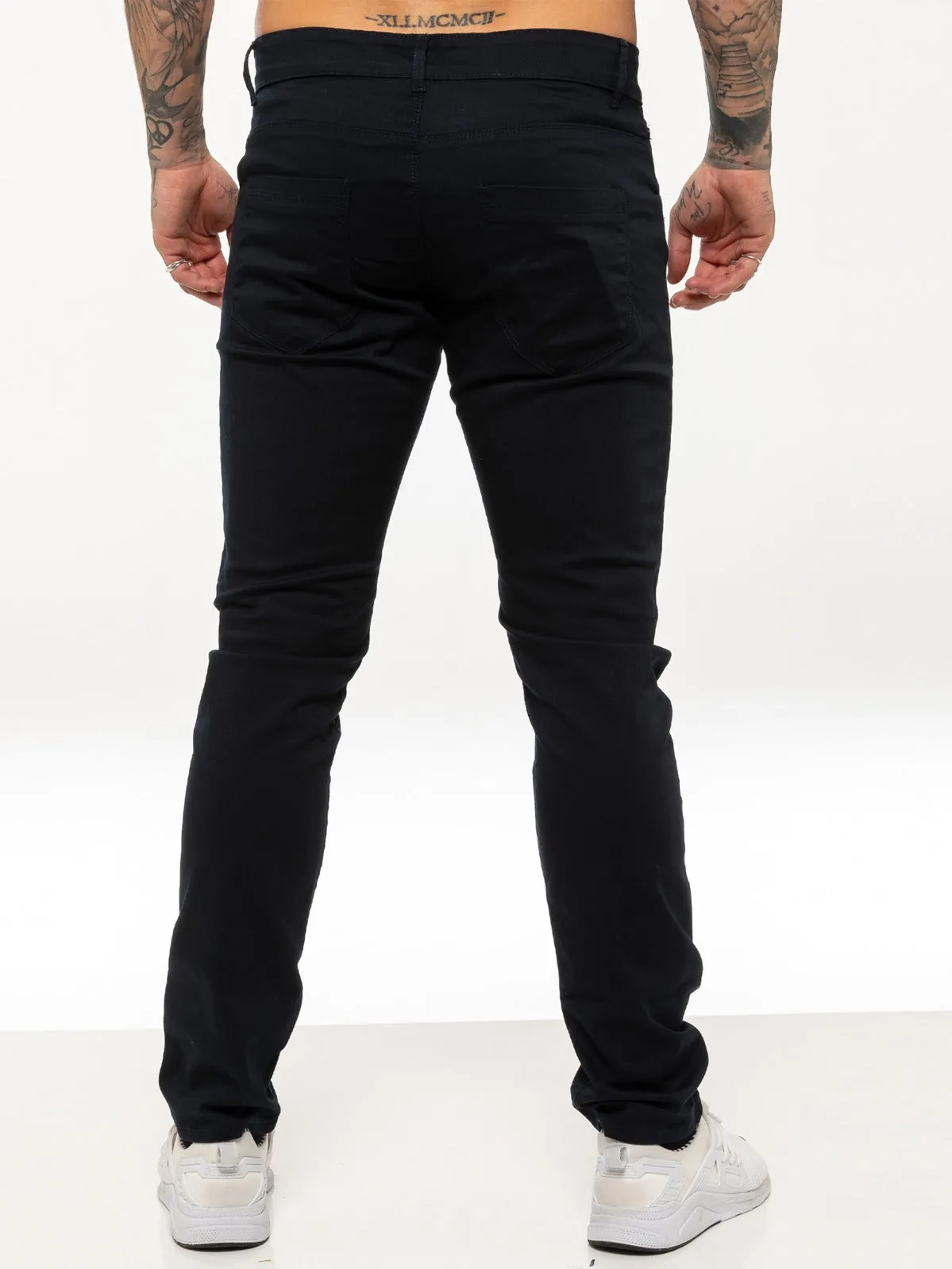 Kruze | Mens Slim Fit Stretch Chinos