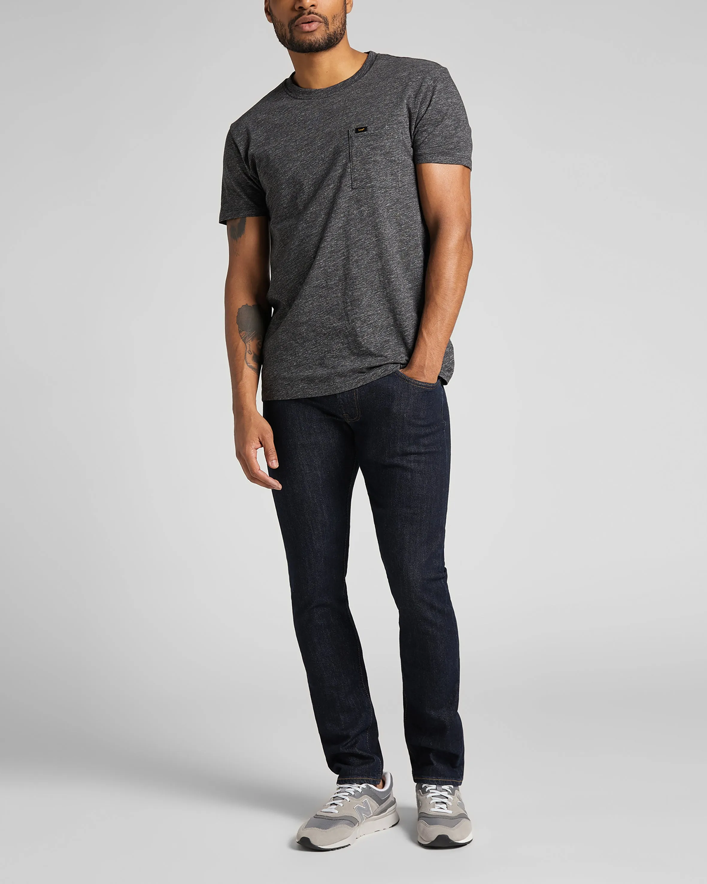 Lee Luke Slim Tapered Mens Jeans - Rinse