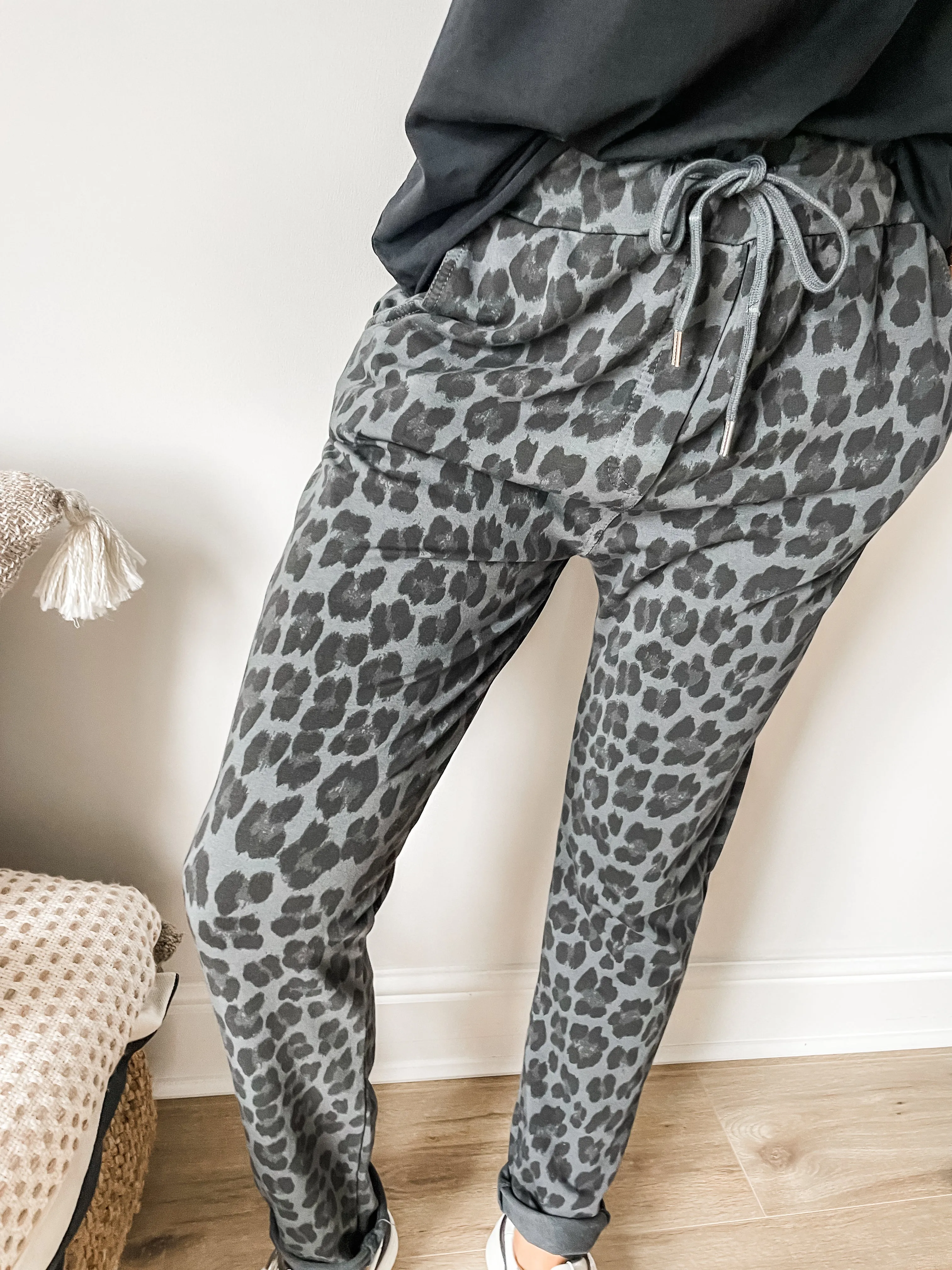 Leopard Print Joggers