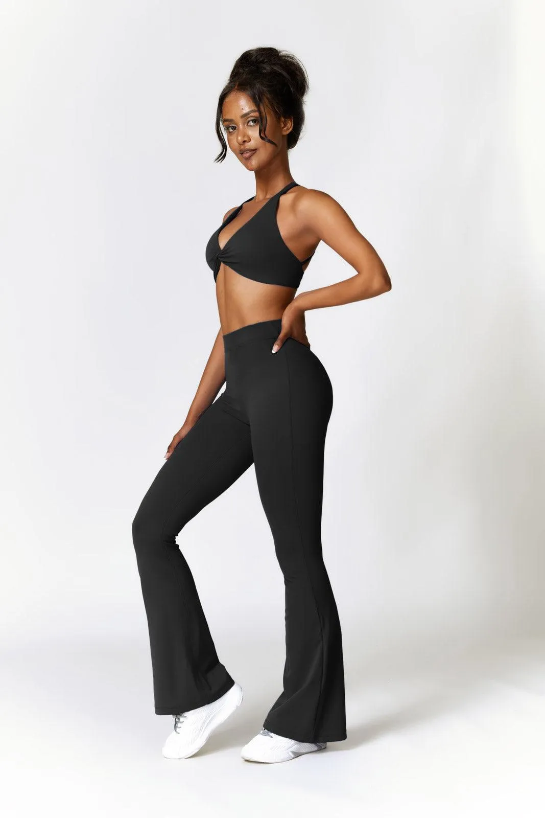 Lilah Flare Leggings - Black (FINAL SALE)