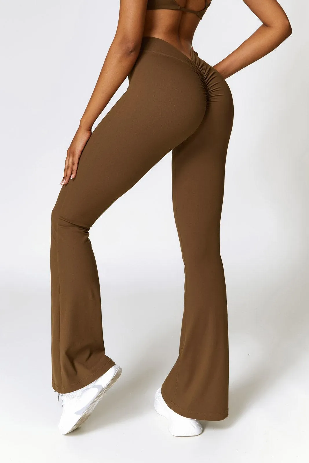 Lilah Flare Leggings - Mocha (FINAL SALE)