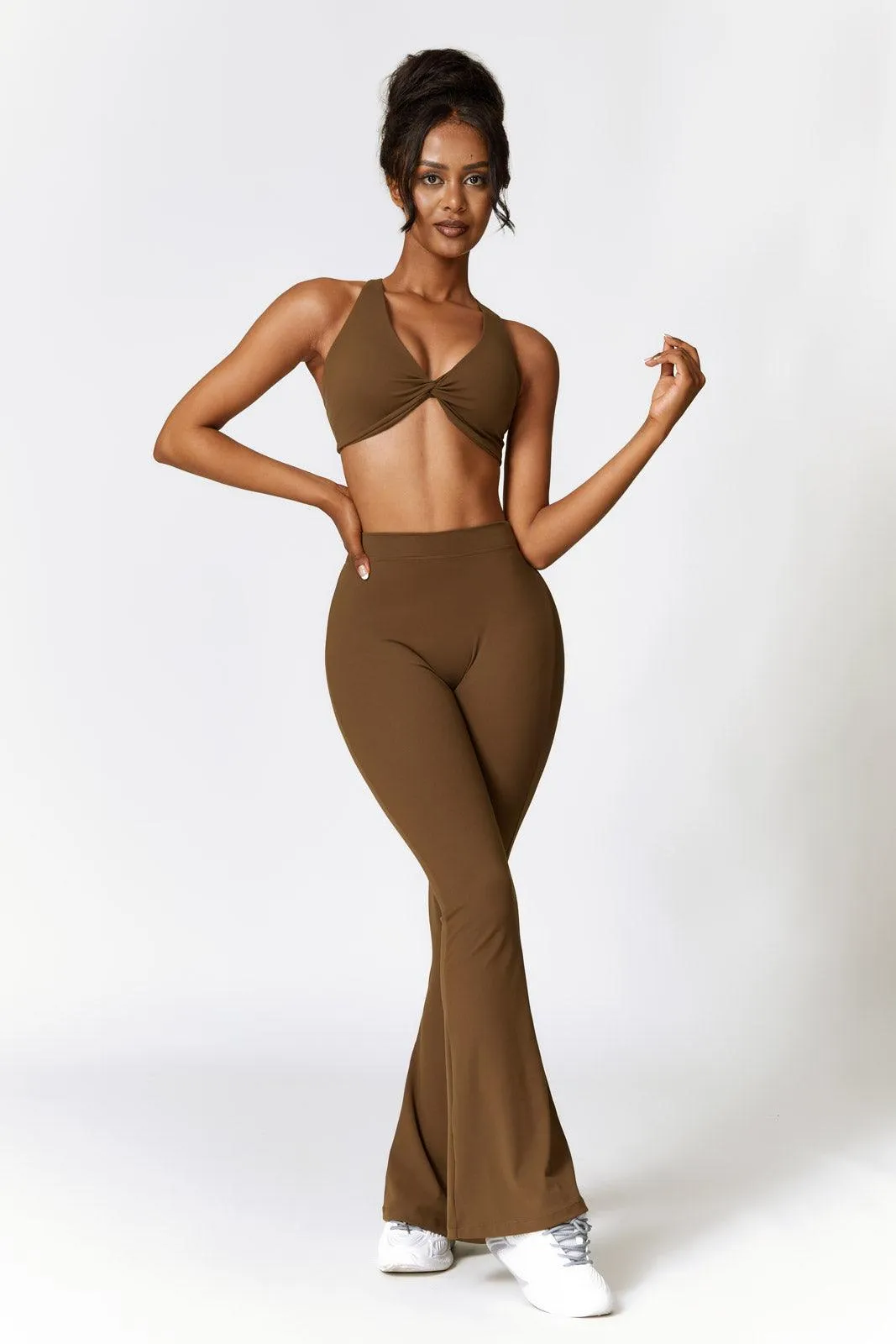 Lilah Flare Leggings - Mocha (FINAL SALE)