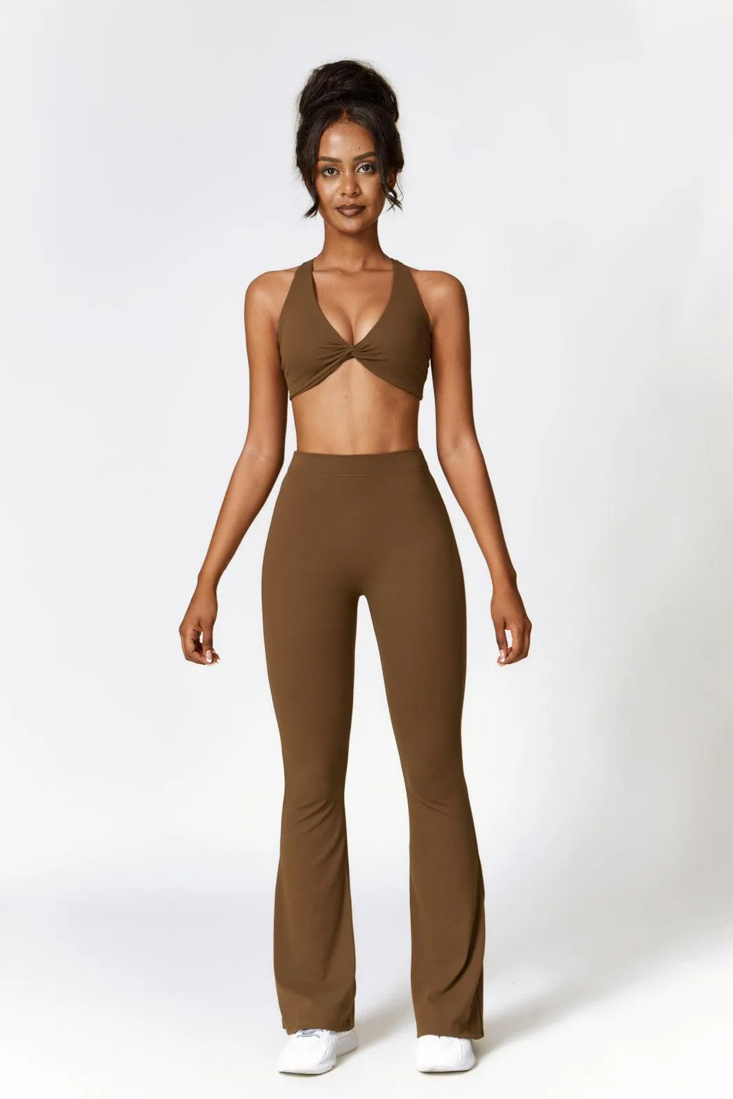 Lilah Flare Leggings - Mocha (FINAL SALE)