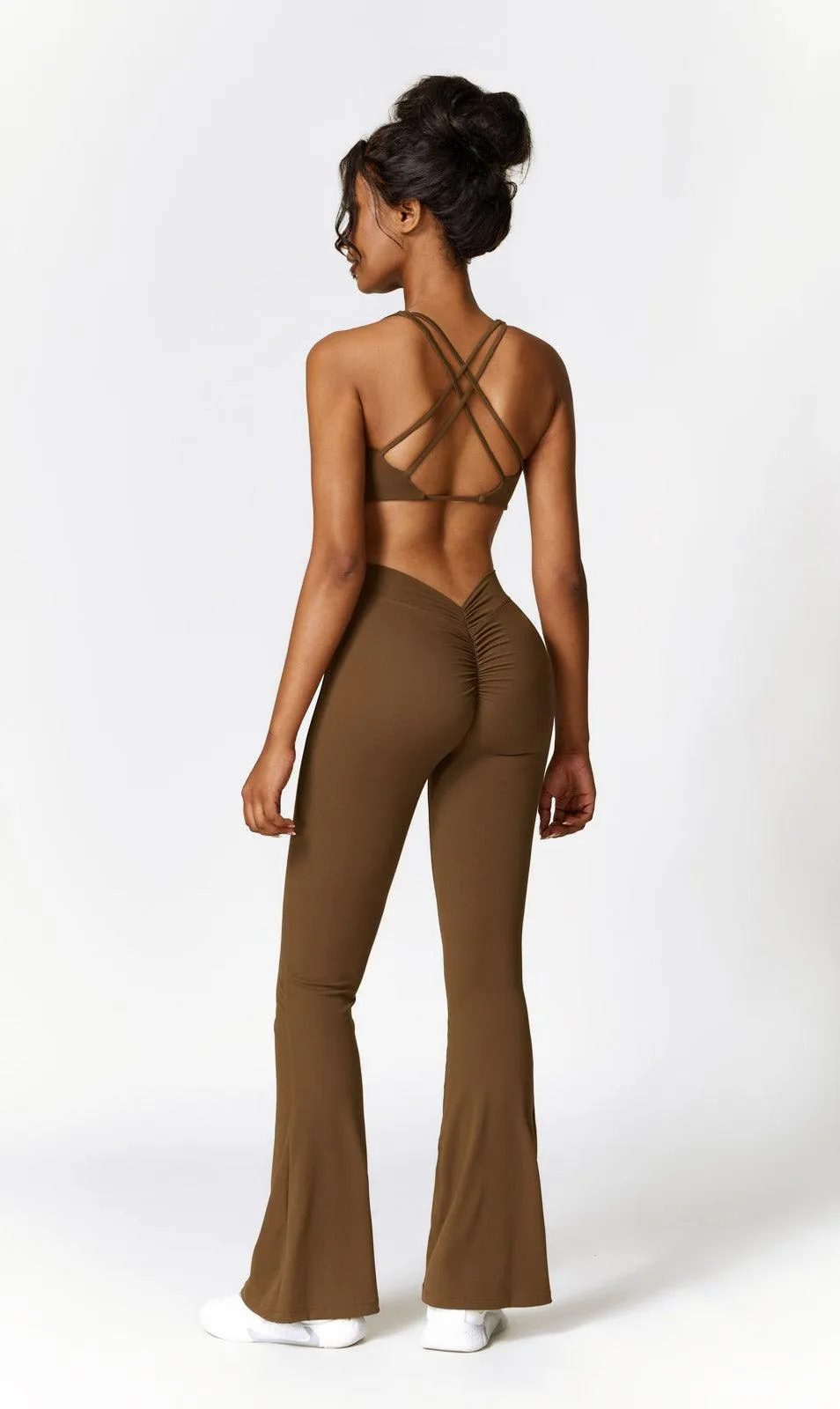 Lilah Flare Leggings - Mocha (FINAL SALE)