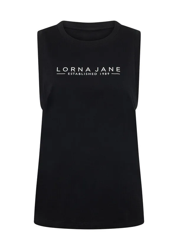 Lorna Jane Kickstart Muscle Tank - Black