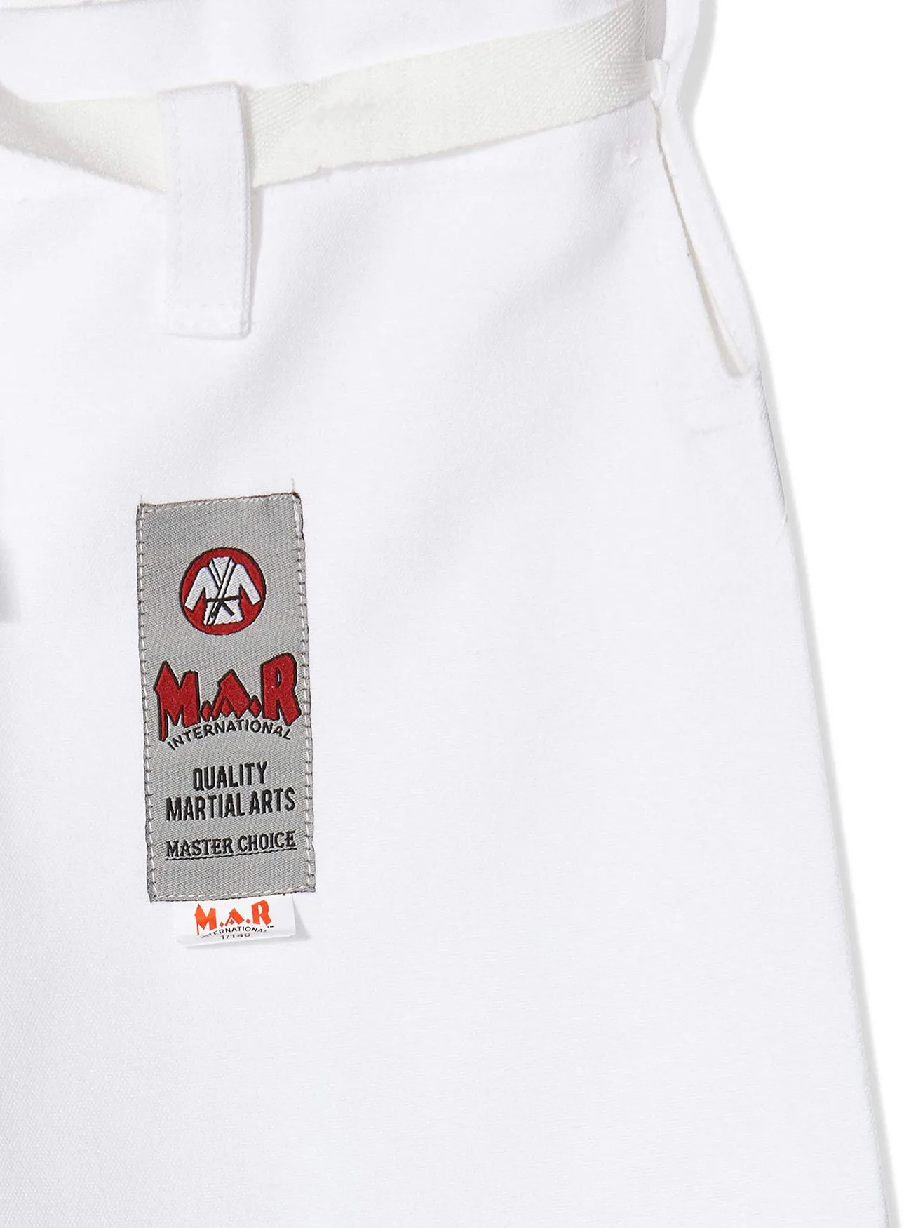 MAR-013A | White Karate Competition Uniform - European Style (12oz Canvas Fabric)