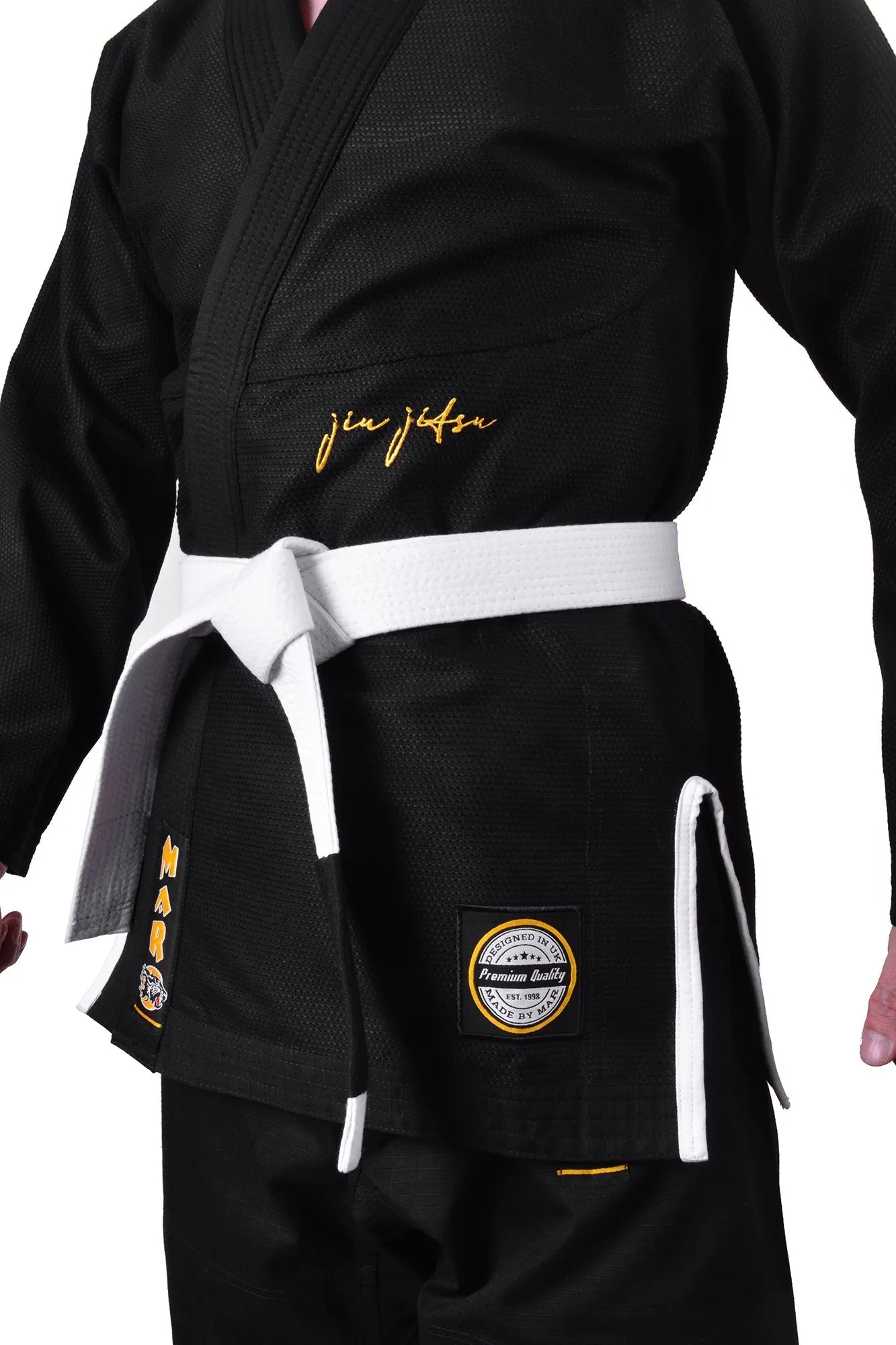 MAR-063B | Black Brazilian Jiu-Jitsu Uniform - 480gsm